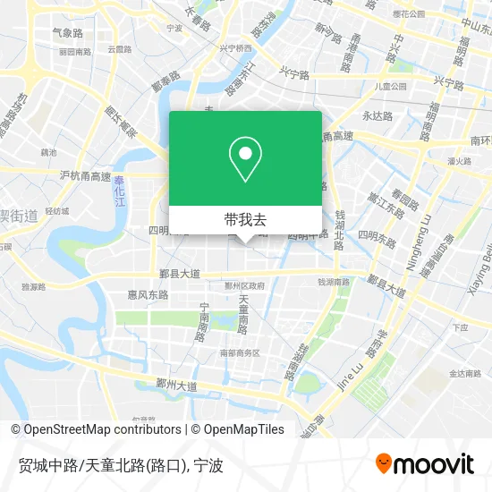 贸城中路/天童北路(路口)地图