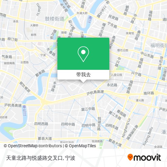 天童北路与悦盛路交叉口地图