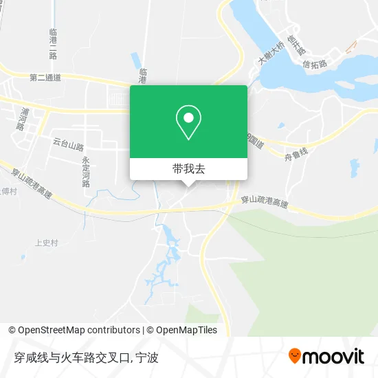 穿咸线与火车路交叉口地图