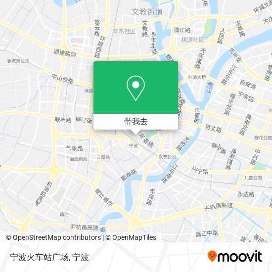 宁波火车站广场地图