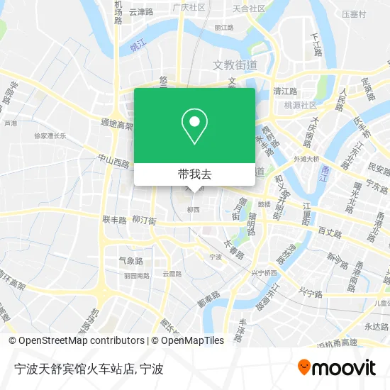 宁波天舒宾馆火车站店地图