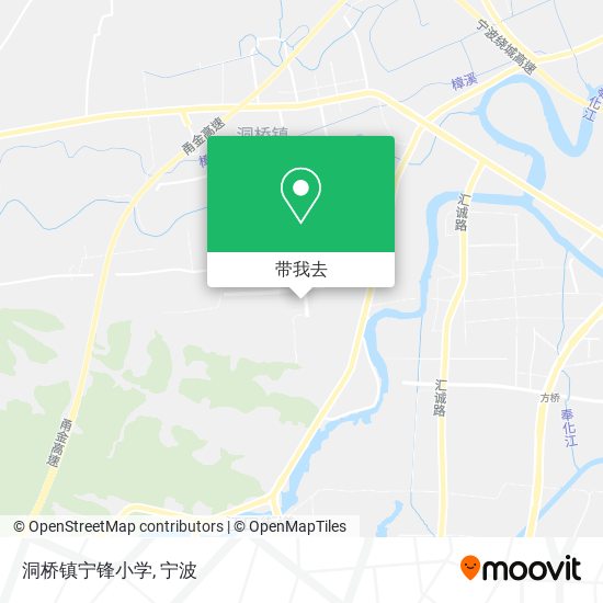 洞桥镇宁锋小学地图