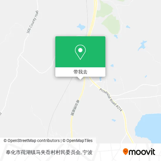 奉化市莼湖镇马夹岙村村民委员会地图