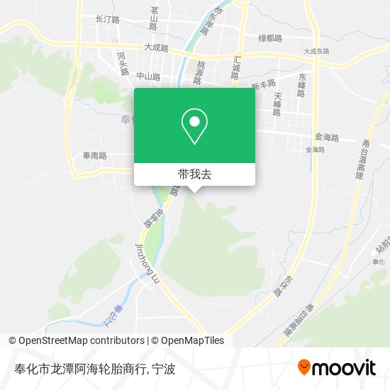 奉化市龙潭阿海轮胎商行地图