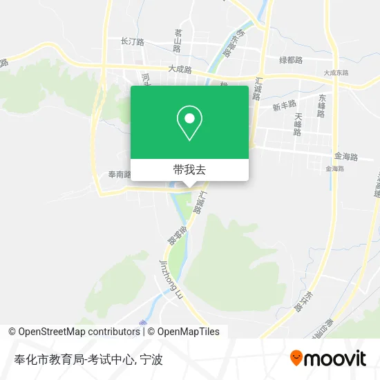 奉化市教育局-考试中心地图