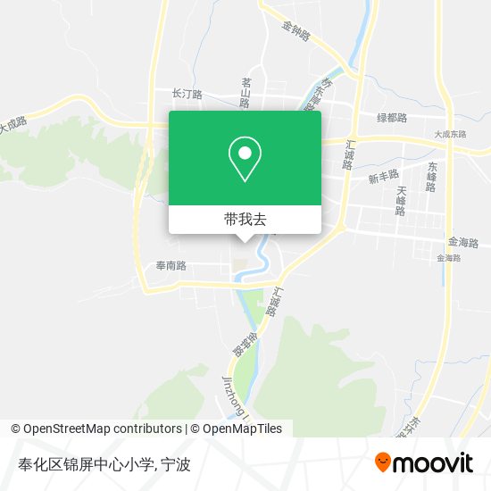 奉化区锦屏中心小学地图