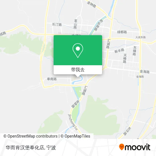 华而肯汉堡奉化店地图