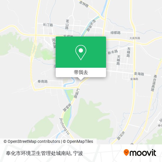 奉化市环境卫生管理处城南站地图