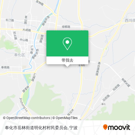 奉化市岳林街道明化村村民委员会地图