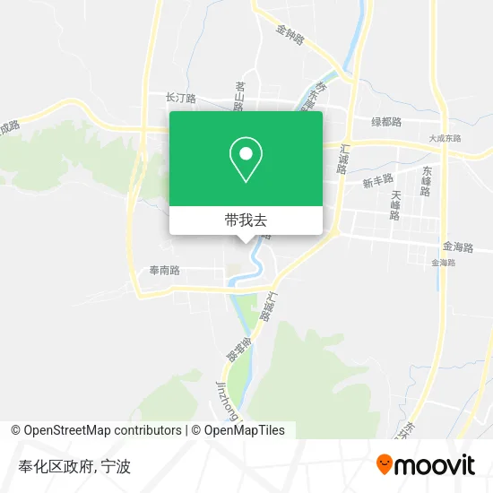 奉化区政府地图