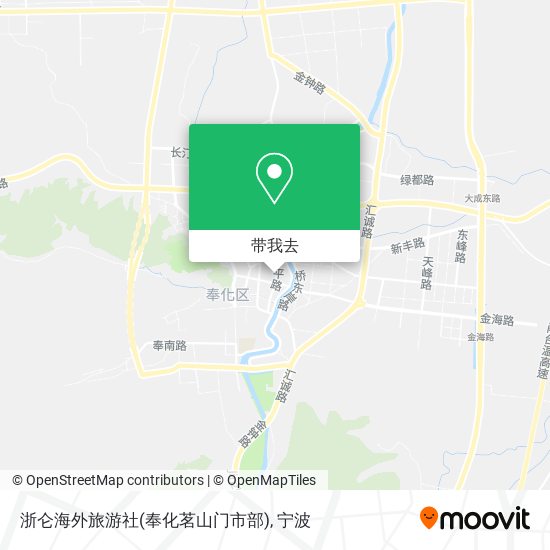 浙仑海外旅游社(奉化茗山门市部)地图