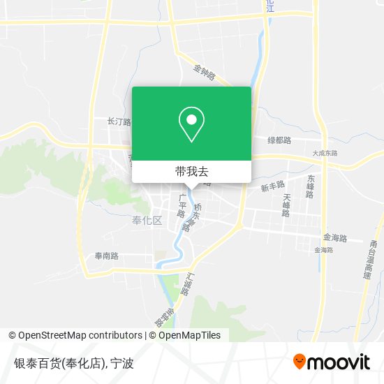 银泰百货(奉化店)地图