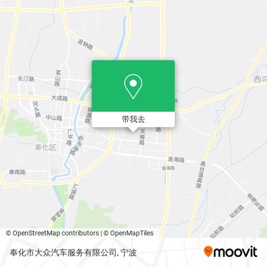 奉化市大众汽车服务有限公司地图