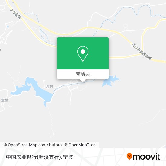 中国农业银行(塘溪支行)地图