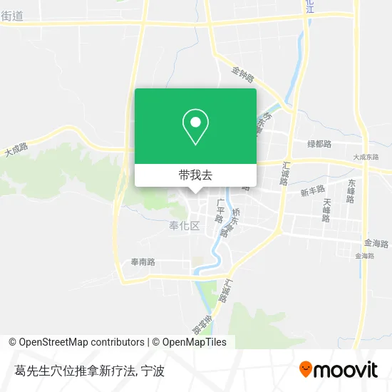 葛先生穴位推拿新疗法地图