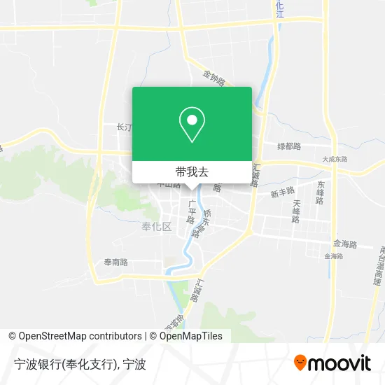 宁波银行(奉化支行)地图