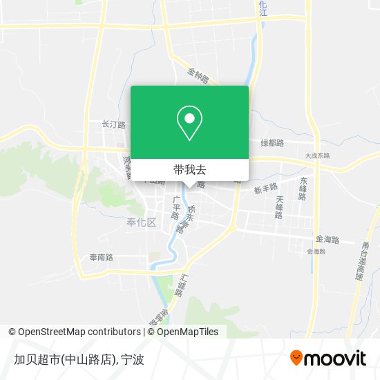 加贝超市(中山路店)地图