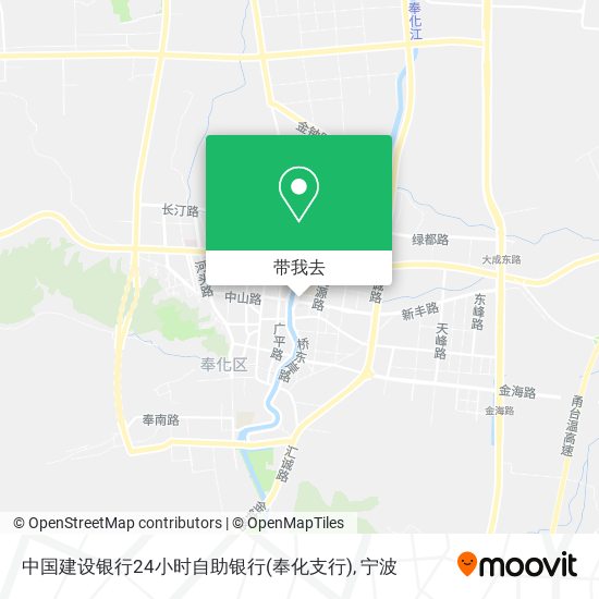 中国建设银行24小时自助银行(奉化支行)地图