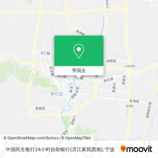 中国民生银行24小时自助银行(滨江家苑西南)地图