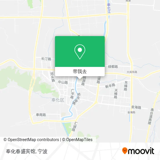奉化春盛宾馆地图