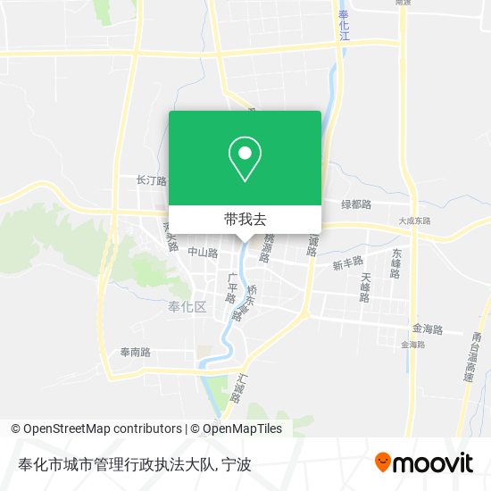 奉化市城市管理行政执法大队地图