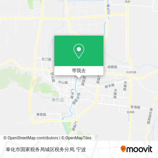 奉化市国家税务局城区税务分局地图