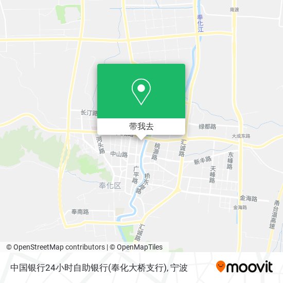 中国银行24小时自助银行(奉化大桥支行)地图