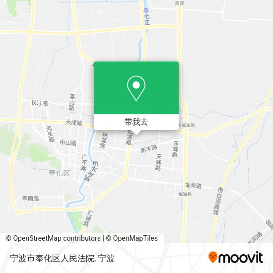 宁波市奉化区人民法院地图