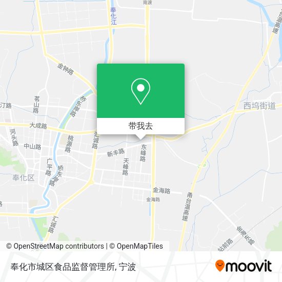 奉化市城区食品监督管理所地图
