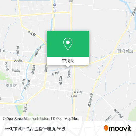 奉化市城区食品监督管理所地图
