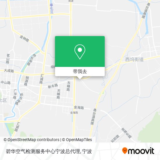 碧华空气检测服务中心宁波总代理地图