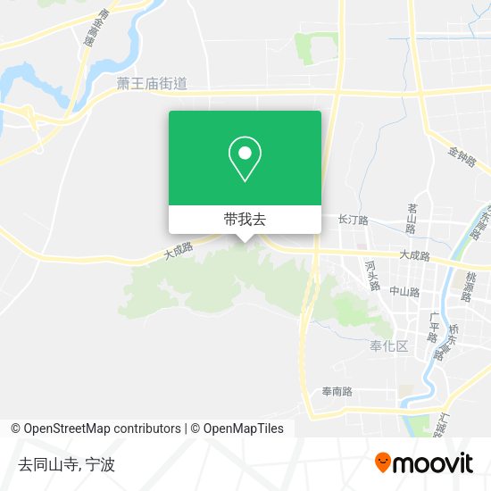 去同山寺地图
