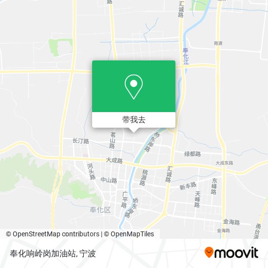 奉化响岭岗加油站地图
