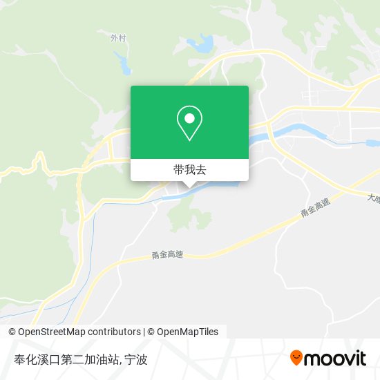 奉化溪口第二加油站地图