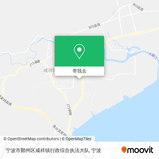 宁波市鄞州区咸祥镇行政综合执法大队地图