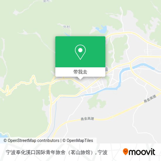 宁波奉化溪口国际青年旅舍（茗山旅馆）地图