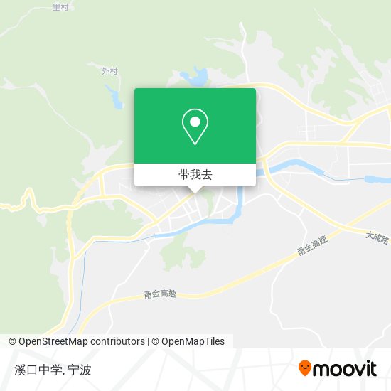 溪口中学地图