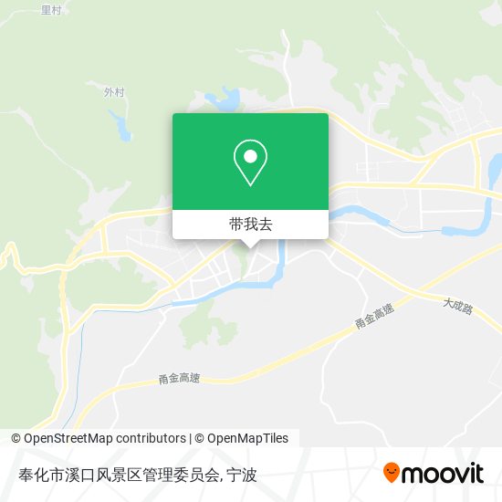 奉化市溪口风景区管理委员会地图