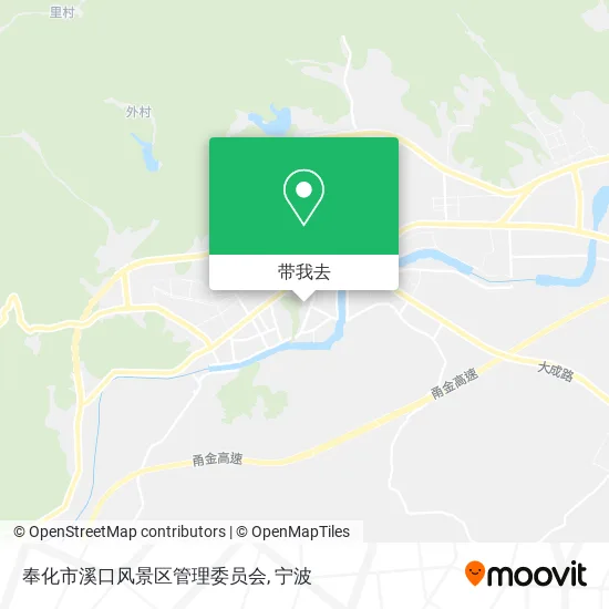 奉化市溪口风景区管理委员会地图