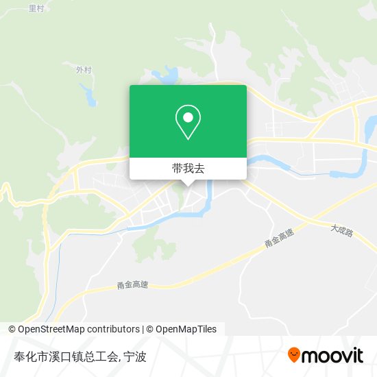 奉化市溪口镇总工会地图