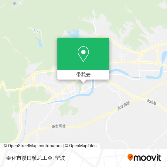 奉化市溪口镇总工会地图