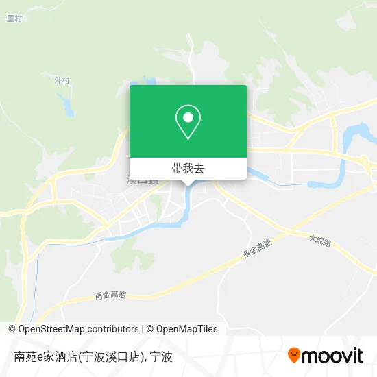 南苑e家酒店(宁波溪口店)地图