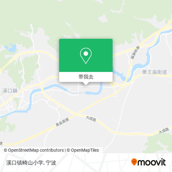 溪口镇畸山小学地图