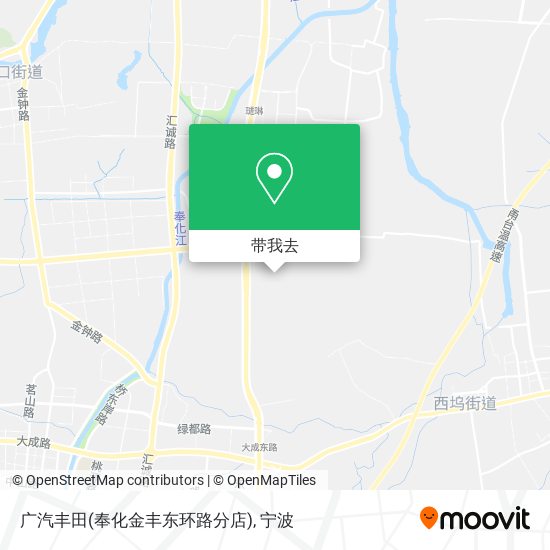 广汽丰田(奉化金丰东环路分店)地图