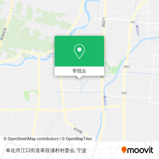 奉化市江口街道蒋葭浦村村委会地图