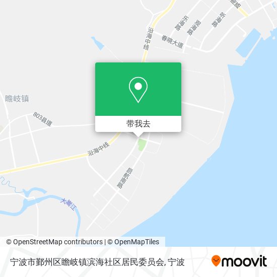宁波市鄞州区瞻岐镇滨海社区居民委员会地图