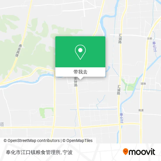 奉化市江口镇粮食管理所地图