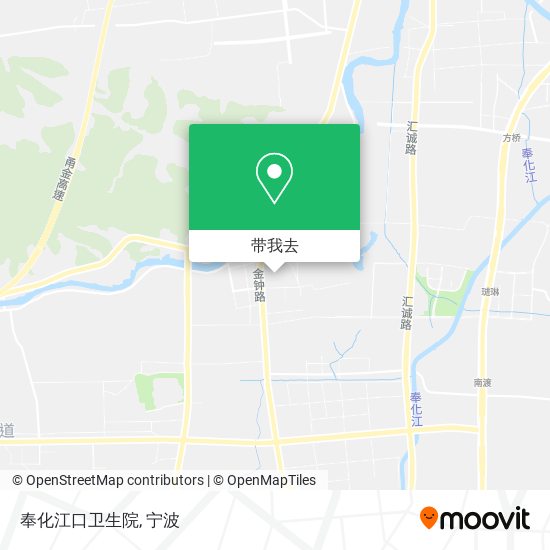 奉化江口卫生院地图