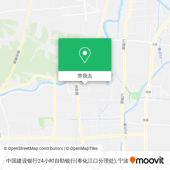 中国建设银行24小时自助银行(奉化江口分理处)地图