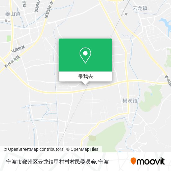 宁波市鄞州区云龙镇甲村村村民委员会地图